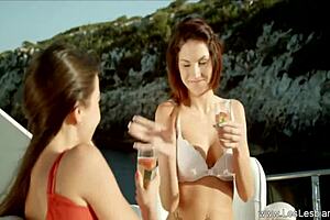 I feel so passionate about these loving European lesbians kissing tenderly and exploring each other