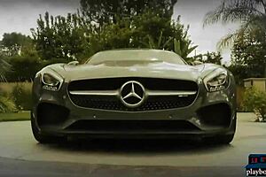 hey playboy babes, ready to wash that mercedes amg gt in hot bikinis outdoors?