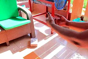 stepdad, you caught me doing yoga outside and couldn't resist my sweet young pussy