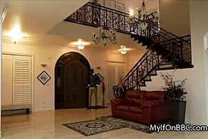 I feel so guilty yet excited cheating on hubby with this massive black cock in lingerie