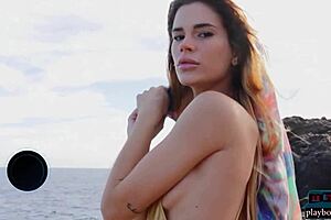 lorena hidalgo this spanish milf babe stripped outdoors revealing her big ass in teasing moves