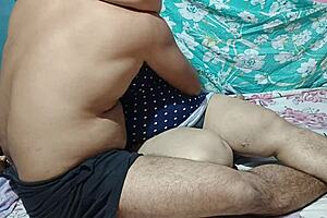 real homemade sex with indian desi bhabi! moaning loud as he fucks her naked!