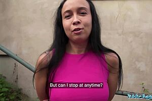 Public agent spots horny milf in garden shed, she bends over for his big cock in intense outdoor pounding