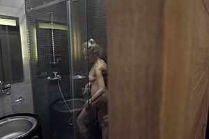 Horny Milf Delivers Incredible Bathroom Blowjob With Facial Finish