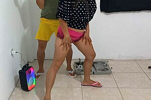 ill fulfill my fantasy watching my stepson do aerobics then flirt to suggest sex