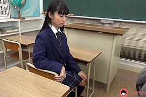 japanese teen 18+ tomomi motozawa gets fucked by her old teacher in close-up uncensored action 😲