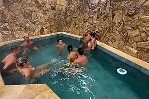 Orgia With Friends In Motel Pool