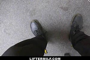 hot latina milf caught stealing christmas lights and punished in garage with domination