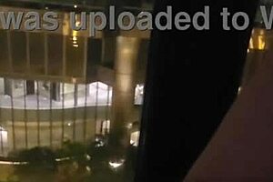 Masturbating in Public in Front of Hotel Window