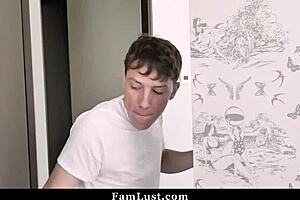 Hey check this cute step sister and step mom in a fun group activity