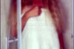 Come join me in the shower, whispers the hairy blonde European MILF Amelie Lei as she masturbates her natural tits and cute beaver with dirty talk.