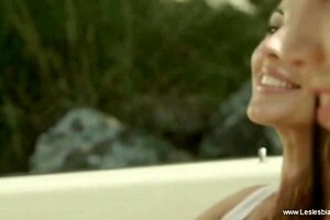 I feel so drawn to these sensual lesbian girlfriends from Europe seducing each other with toys and passion.