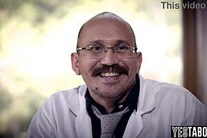 Pervert Doctor Watches Asian Patient Fuck Interracial with Blowjob Doggystyle and Cunilingus in Hospital