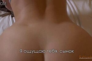 this shemale with small shaved tits gets sexy in solo action, sucking and cumming while begging cum in your mommy in a hot mommy fantasy