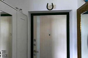 The cleaning lady seduced the owner with her big tits and riding skills. She let him creampie her pussy in hot couple orgasm.