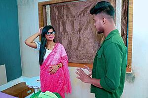 oh yeah, devar, let's get naughty with hardcore sex in this private room, pounding my tight pussy