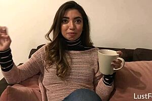 adorable mexican girlfriend frida sante stars in homemade sextape with blowjob and riding in cowgirl. she bends over for doggystyle pounding in tight pussy.