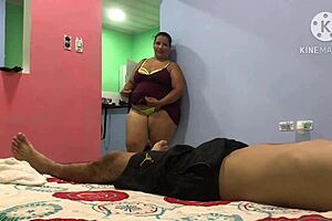 why not rip lingerie off cute latina with big natural tits for rough tight pussy fucking