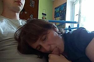 Ukrainian Milf Gives Blowjob in Doggystyle Sex with Vaginal and Anal Creampie Swallow