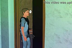 Step-Son Caught Step-Mother Masturbating In The Bathroom With Big Tits And Pussy