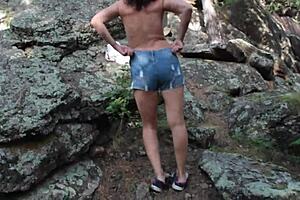 hot woman naked outdoor peeping fetish nude walk 👀