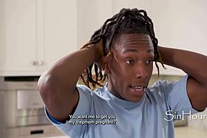 Step-Mom's Secret Baking Scheme With Danielle Renae And Mighty Dee. Interracial Riding And Titty Fuck In Taboo Roleplay.