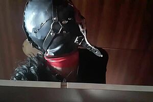 oh yeah, watch this milf take that big cock deep in her throat for a slow-motion cum swallow and facial