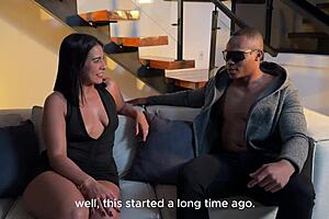 Latina milf rides bbc cowgirl and takes cum on face