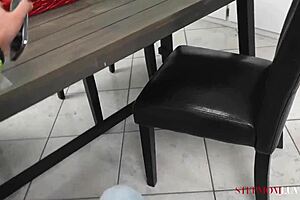 Blonde Stepmom Misty Meaner Gets Pussy Nailed POV by Huge Dick Stepson Carlos Dickinson!