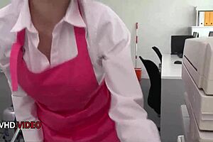 Asian office lady chihiro akino gives intense blowjob craving creampie in hardcore