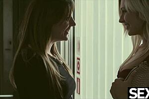 Oh wow, look at these lesbian beauties diving into kinky strap-on sex games with fingering and domination