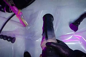 Huge Monster Dildo Stretches Blonde Slut's Tight Ass and Pussy in Juicy Compilation