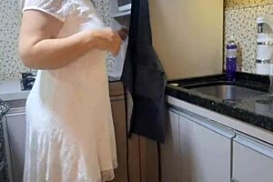 i caught my mother-in-law cooking naked and craving hard sex