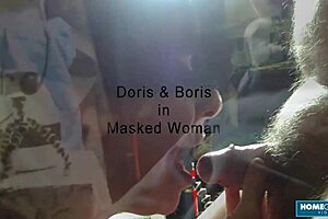 Oh man, this busty granny is sucking that small cock and begging for cum!