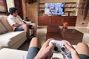 hey, why don't you seduce your foreign friend to fuck that big ass latina without a condom?