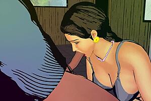 Step-Son Caught Step-Mother Masturbating In The Bathroom With Big Tits And Pussy