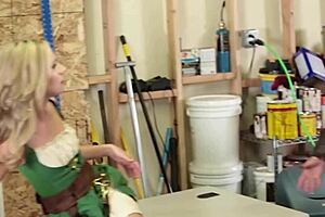 Busty Mature Brunette And Friend Punish Skinny Blonde With Lesbian Fucking!