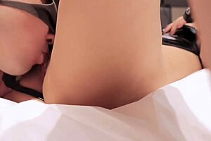 Stepmother takes care of stepson with rough homemade anal while father is away on business trip. Skinny slut gets ass to mouth and gaping action.