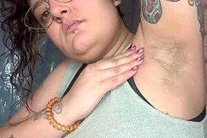 i feel the sweat mixing with cream dripping into my armpits during our intense fetish play session