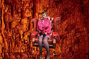 granny peggy sue gives a vampiric blowjob in pov close up. she deepthroats the cock and swallows cum like a pro.