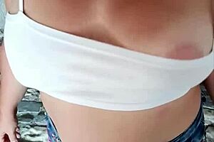 Public Tease And Blowjob From Hot Stepmom