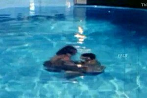 Why Does This Unmarried Hot Couple Indulge in Sexy Mature Fun at the Swim Pool?