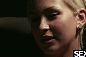 Oh wow, look at these lesbian beauties diving into kinky strap-on sex games with fingering and domination