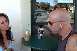 whoa, this wild sexy latina milf rides barry scott's huge monster cock so passionately! 😍🍆