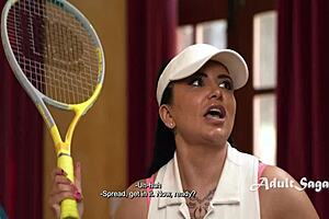 uh smashing her step moms big boing boobs before she can smash tennis balls romi rain kimmy kimm