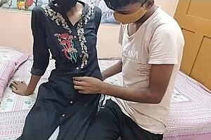I'm Dimple, Indian stepsister at home with boyfriend making sexy deal.