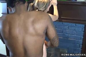 Jayla Diamond Got Bbc Rome Major Pounds Her White Cunt In Intense Fucking