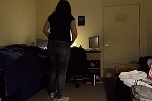 Damn! Busty Milf Gets Caught on Hidden Cam Spying in Curvy Fat Amateur Action!