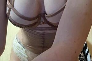 Blonde milf with huge ass licks ebony pussy in lesbian femdom scene with feet and toys!