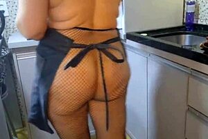 i caught my mother-in-law cooking naked and craving hard sex